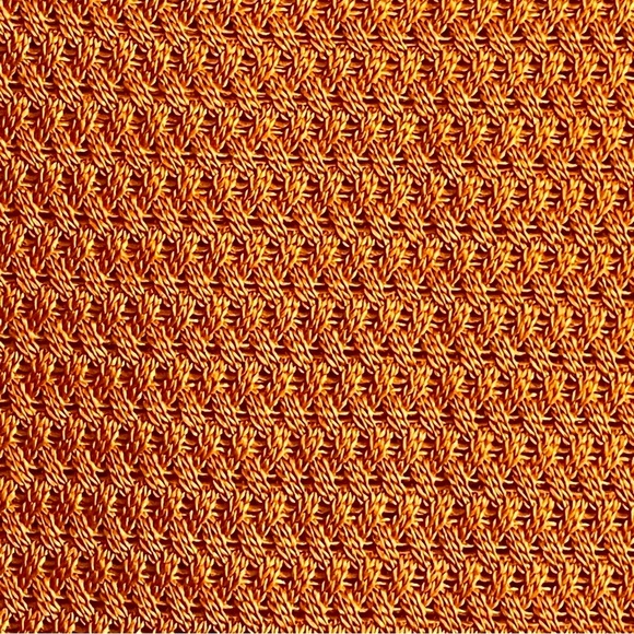 Salvatore Ferragamo Silk Knit Orange Tank Top Made in Italy - Picture 6 of 9